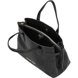 Valentino Pansy Shopper Polyurethan Black