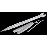 kerbl hobbyfarming Ako Agrartechnik - Kerbl Spiral-erd-/halteanker, Gesamthöhe inkl. Gewinde 120 cm, 442382