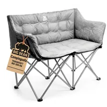 BigDean Campingstuhl Faltbar Grau