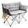 BigDean Campingstuhl Faltbar Grau