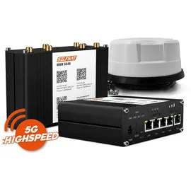 Selfsat MWR 5540 5G Cat 12 WLAN Router bis 2,6 Gbps inkl. Panorama Antenne weiß