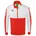 Trainingsjacke rot/weiß 116