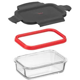 Silit Storio Vorratsdose Set rot schwarz 3-teilig