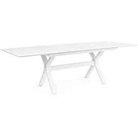 BIZZOTTO Kenyon Ausziehtisch 180-240 x 100 x 76 cm Weiß