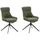 MCA Furniture Esszimmerstuhl, Feingewebe, (2er-Set), drehbar & Schwingfunktion, Sitzhöhe ca. 50 cm