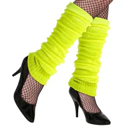 80er-Jahre Beinstulpen Neon-Gelb - OS