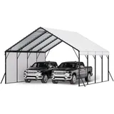 Vevor Zeltgarage 5,8 x 6,0 m mit stabilem Rahmen und Dach