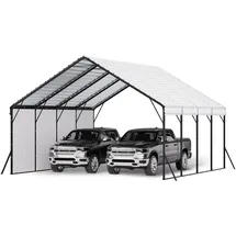 Vevor Zeltgarage 5,8 x 6,0 m mit stabilem Rahmen und Dach