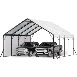 Vevor Zeltgarage 5,8 x 6,0 m mit stabilem Rahmen und Dach