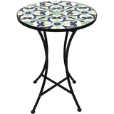 Mojawo Mosaik Mosaiktisch Gartentisch Bistrotisch Tisch Ø 60 x 70 cm
