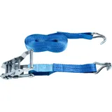 Connex Zurrgurt - Zweiteilig - 5 m x 25 mm - 1500 kg maximale Belastbarkeit - Mit Spannratsche & Spitzhaken - Aus Polyester / Spanngurt / Ladungssicherung / Ratschengurt / B34415