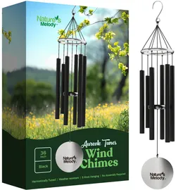 Nature's Melody Aureole Tunes Klangspiel 91 cm Schwarz
