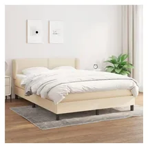 vidaXL Boxspringbett 140 x 200 cm Creme