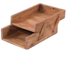 DESIGN DELIGHTS Schreibtisch-Organizer, Natur, Holz, 25x16x36 cm, Arbeitszimmer, Schreibtische