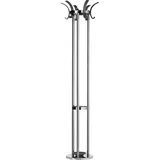 Alco Kleiderständer 2872-11 silber Metall 12 Haken 42,5 x 174,0 cm