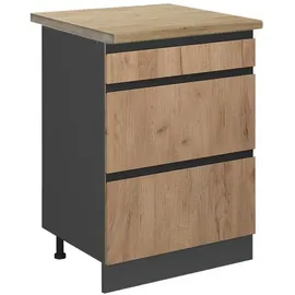 Vicco Schubladenschrank R-Line 60 x 60 x 81,5 cm Eiche