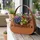 Harms Import Blumentasche Pflanztasche Garten Hereinspaziert Rostoptik Braun Eisen H 34 cm