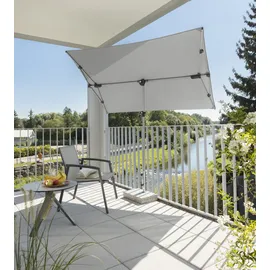 Schneider Schirme Novara 190 x 140 cm Silbergrau