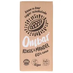 Ombar Schokolade Kokos & Mandel 60% Kakao bio