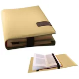 SKIN von Barth & Bauer BookSKIN Buch Einband (Größenverstellbar) in Elfenbein-Beige mit Lesezeichen