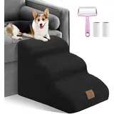 3-Stufige Hundetreppe Für Sofa Und Bett, Rutschfeste Schaumstoff-Hunderampe Für