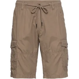 MAN'S WORLD MAN'S WORLD, Herren, Gr. 42, N-Gr, grün (khaki), Web, Obermaterial: 100% Baumwolle, unifarben, bequem, Hosen Bermudas