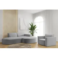 Fun Möbel Sofa Set 2-teilig Sessel und Ecksofa PALMA