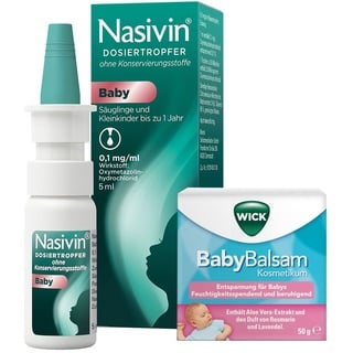 Wick BabyBalsam + Nasivin Dosiertropfer für Babys 1 St Set