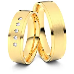 Trauringe Duisburg 585er Gelbgold - 3154