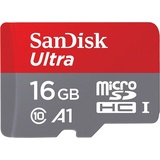 SanDisk microSDHC Ultra 16GB Class 10 98MB/s UHS-I U1 V30 A1 + SD-Adapter