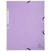 Exacompta Eckspanner 55535E Aquarel, A4, Karton, pastellviolett, 3 Einschlagklappen