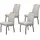 Hela 4-Fußstuhl LINZ Polyester beige 4er Set