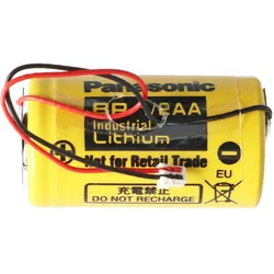 Panasonic Lithium Batterie 3 Volt passend für Winkhaus blueCompact Schließsystem 3 Volt Batterie mit Kabel und Stecker