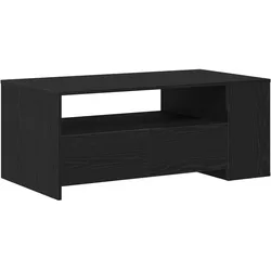 vidaXL Schwarzer Eichen-Couchtisch 102x55x43,5 cm Aus Holzwerkstoffen