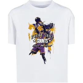 Mister Tee T-Shirt "MisterTee Every Shot Counts Tee", Jungen, Gr. 134/140, weiß, 100% Baumwolle, bedruckt, relaxed fit, Rundhals, Shirts T-Shirt