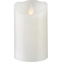 Star Trading LED Stumpenkerze 12,5 cm weiß