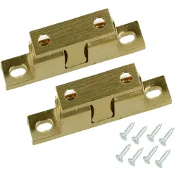 MS Beschläge Paar Doppelkugelschnäpper Doppelkugelschnapper Kugelschnapper Messing 60 mm