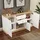 Okwish Sideboard 135,5 x 76 x 39 cm Weiß