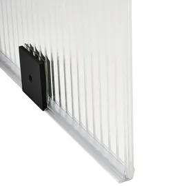 Beliani Mahuida Duschwand 90 x 195 cm links