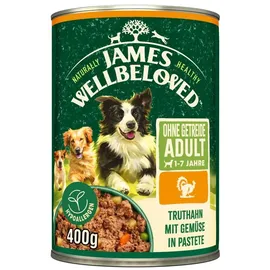 James Wellbeloved Truthahn Nassfutter getreidefrei 6 x 400 g