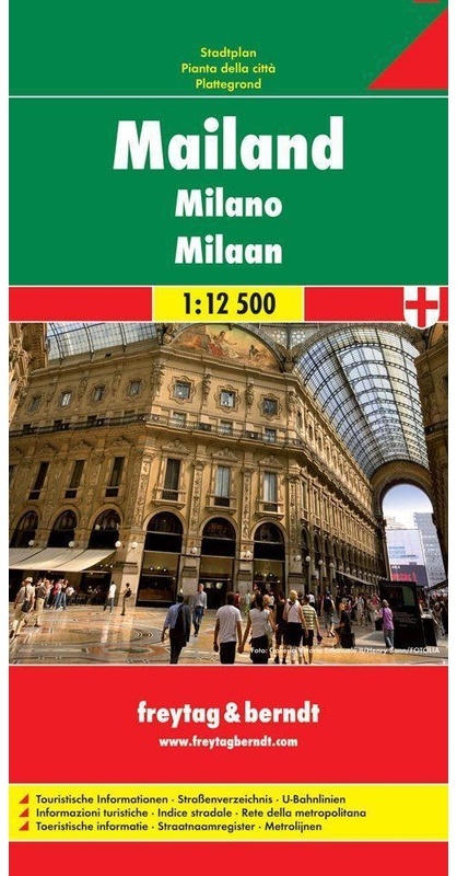 Freytag & Berndt Stadtplan Mailand. Milano. Milaan. Milano. Milaan  Karte (im Sinne von Landkarte)