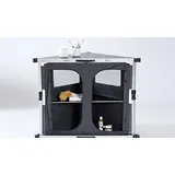 Isabella Eckschrank faltbar dunkelgrau