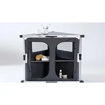 Isabella Eckschrank faltbar dunkelgrau