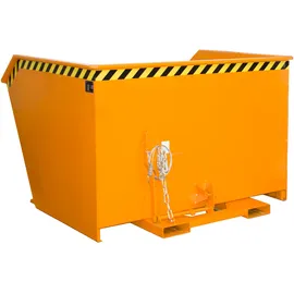 Bauer Südlohn Kippbehälter Stahl 2000 Liter Gelborange