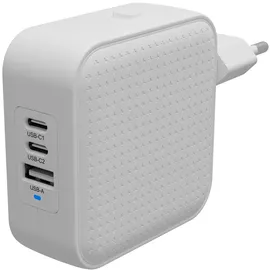 Targus Hyper® HyperJuice 70W USB-C GaN Reise-Ladegerät (3C+1A) - Weiß
