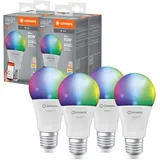 LEDVANCE LED-Lampe 4er Pack 9W E27 RGBW 2700-6500K
