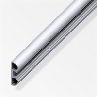 alfer coaxis®-Profil, extraschmal 2.5 m, 27.5 x 11 mm Aluminium roh blank