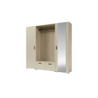 HBZ Kompaktgarderobe Hannover 220 x 200 x 45 cm Beige