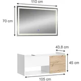 Vicco Alf 2-tlg. Weiß/Eiche