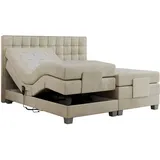 MKS Boxspringbett 180 x 200 cm H4 Beige